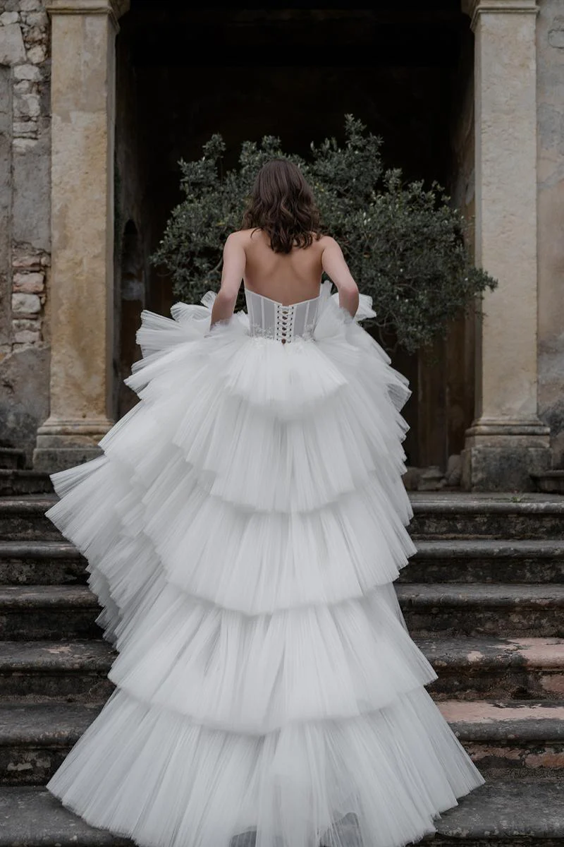 Textural Play wedding dress