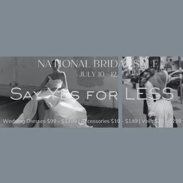 July National Bridal Sale Event at Belle Amour Bridal
