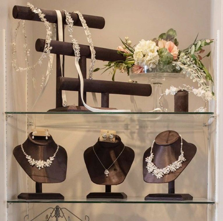 Bridal store image with accessories