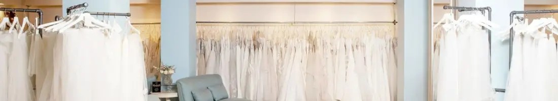 mannequin wearing a ball gown wedding dress near lansing michigan