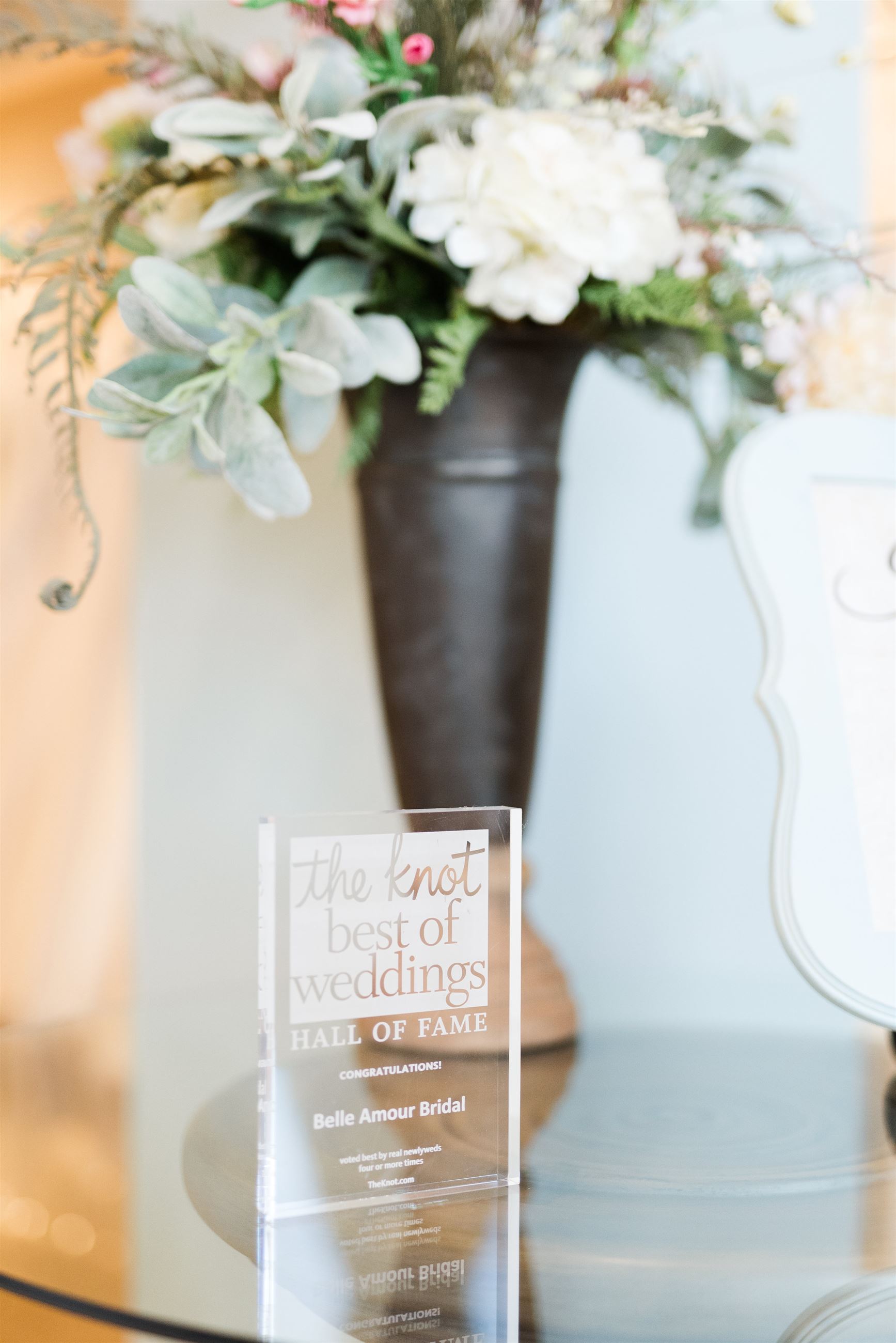Photo of the Knot award