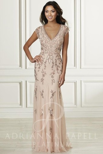 Adrianna Papell Style #40160 #0 default Rose Gold thumbnail