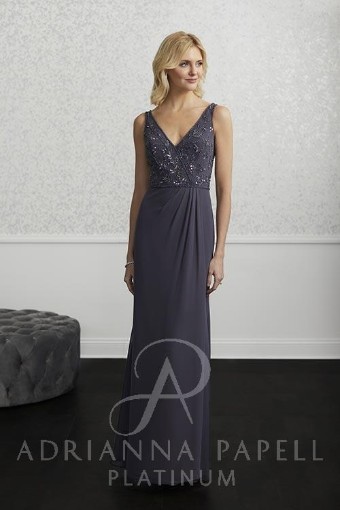 Adrianna Papell Style #40219 #0 default Gunmetal thumbnail