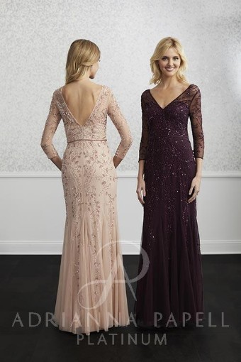 Adrianna Papell Style #40222 #0 default Taupe thumbnail