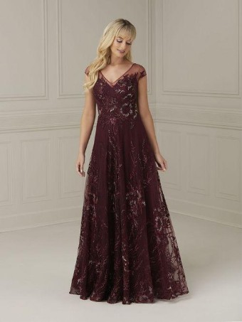 Christina Wu Elegance Style #17105 #0 default Burgundy thumbnail