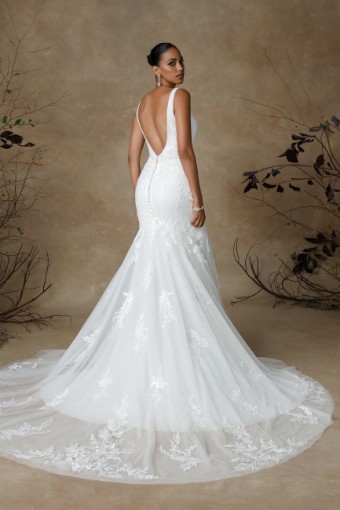 Justin Alexander Style #Gavin-Raised Neckline #2 default Ivory/Ivory/Latte thumbnail