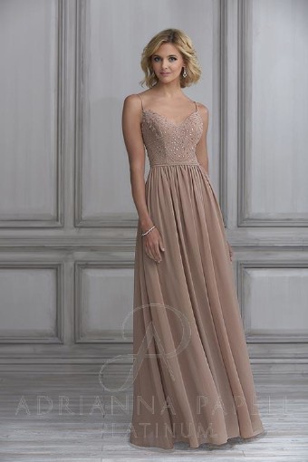 Adrianna Papell Style #40120 #0 default Bridal Silver thumbnail