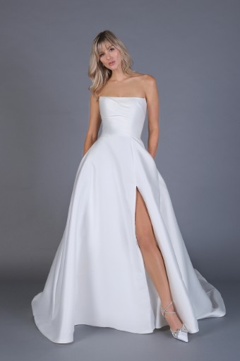 Justin Alexander Style #Estelle-Bow Attached #1 Ivory thumbnail