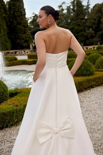 Justin Alexander Plus Size Style #Estelle-Bow Unattached #3 thumbnail