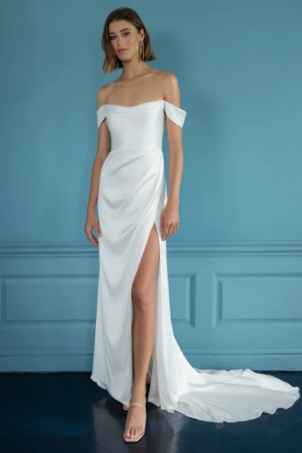 Jenny Yoo Style #Viviana #0 default Ivory Luxe Satin thumbnail