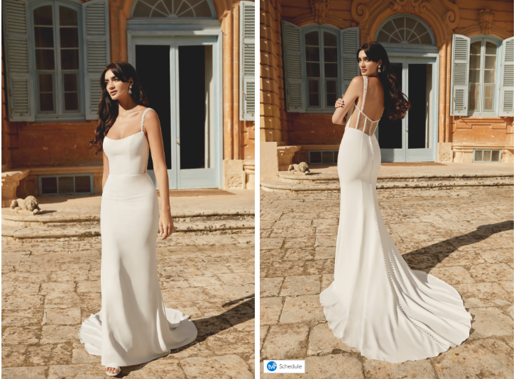 justin alexander backless wedding dress Chic Satin Ball Gown With Open Back