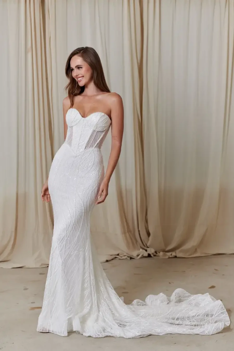 Evie Young wedding gown at Belle Amour Bridal