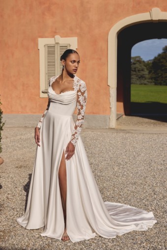 Justin Alexander Plus Size Style #Katelyn #0 default Ivory/Ivory/Latte thumbnail