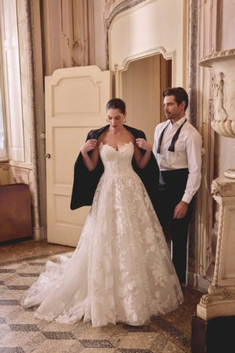 Justin Alexander Style #88483 #1 Ivory/Ivory/Latte thumbnail