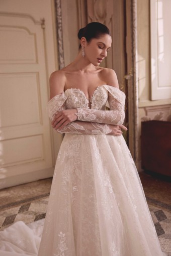 Justin Alexander Style #88489 #3 Ivory/Ivory/Latte thumbnail