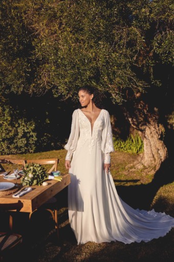 Lillian West Plus Size Style #66433 #2 Ivory/Ivory/Latte thumbnail