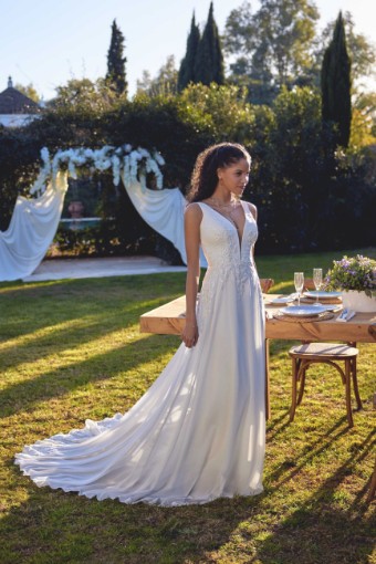 Lillian West Plus Size Style #66433 #1 Ivory/Ivory/Latte thumbnail