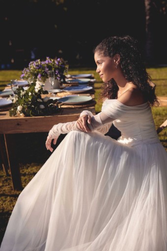 Lillian West Plus Size Style #66435 #5 Ivory thumbnail