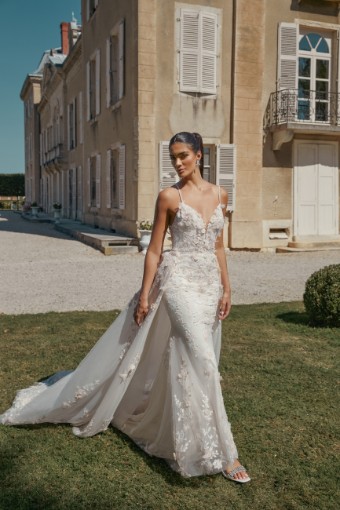 Justin Alexander Sincerity Style #44471 with Overskirt #0 default Sand/Ivory/Silver/Latte thumbnail