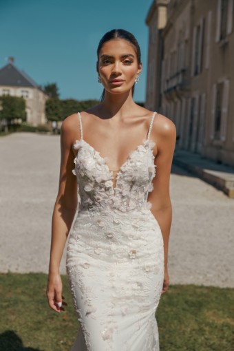 Justin Alexander Sincerity Style #44471 with Overskirt #6 Sand/Ivory/Silver/Latte thumbnail