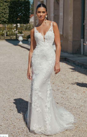 Justin Alexander Sincerity Style #44465-Dress Only #2 default Sand/Ivory/Latte thumbnail