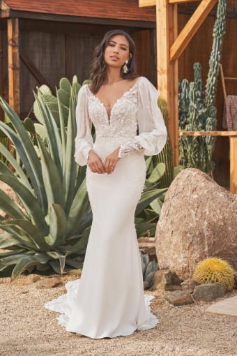 Lillian West Style #66265-Dress Only #6 Ivory/Nude/Nude thumbnail