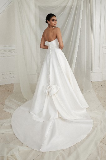 Justin Alexander Estelle-Bow Attached #88261-Bow attached #0 default Ivory thumbnail