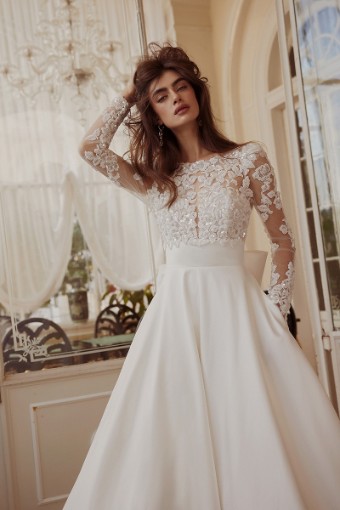 Justin Alexander Style #Lselin #4 Ivory/Ivory thumbnail