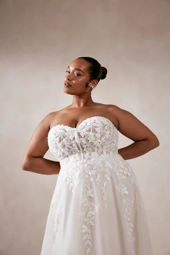 Adore by Justin Alexander Plus Size Allegra #11181 #2 Sand/Ivory/Nude thumbnail