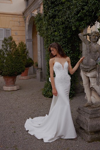 Justin Alexander 88383 dress & Bow #12 default Ivory/Ivory/Latte thumbnail