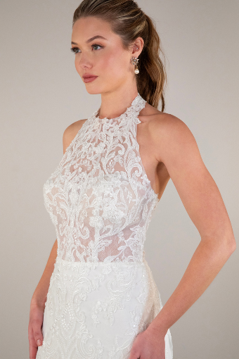 Essense of Australia  D4120 #2 default (IV-IV) Ivory Lace and Tulle over Ivory Gown thumbnail