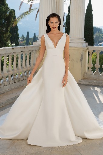 Justin Alexander 88071-Dress and Train #3 Ivory thumbnail