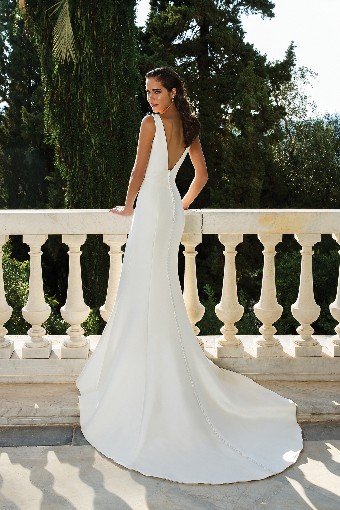 Justin Alexander 88071-Dress and Train #2 Ivory thumbnail