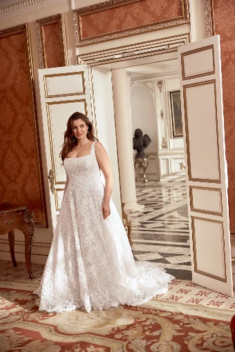 Justin Alexander Plus Size Joelle - 88423 (Lined) #1 Ivory/Ivory/Latte thumbnail