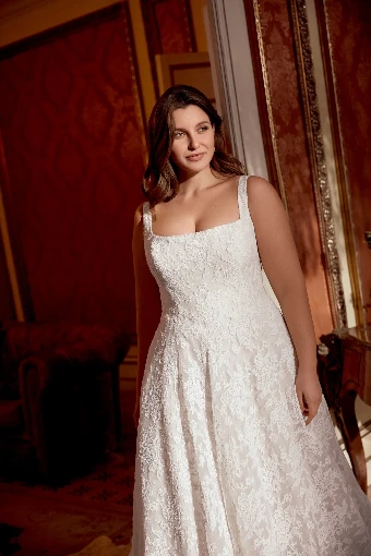 Justin Alexander Plus Size Joelle - 88423 (Lined) #0 default Ivory/Ivory/Latte thumbnail