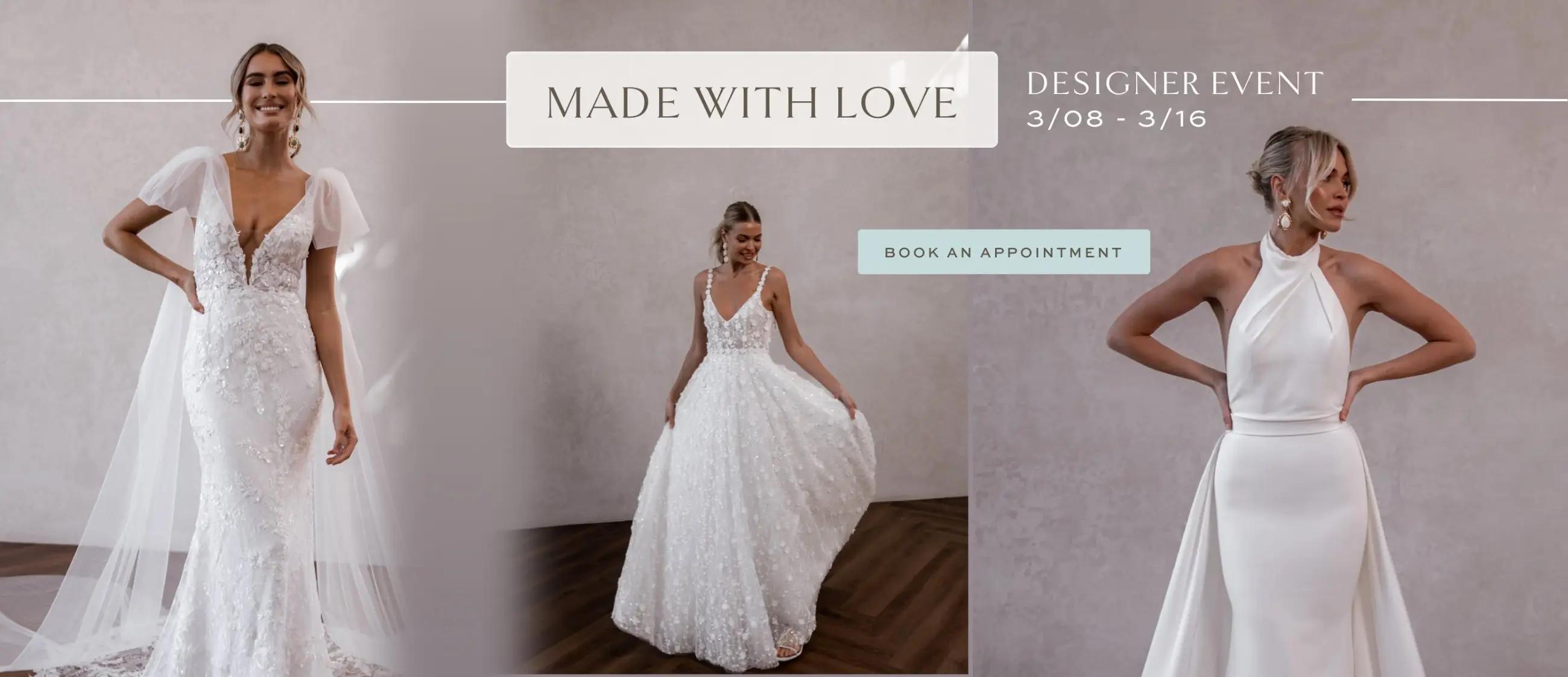 Made with love designer event at belle amour bridal
