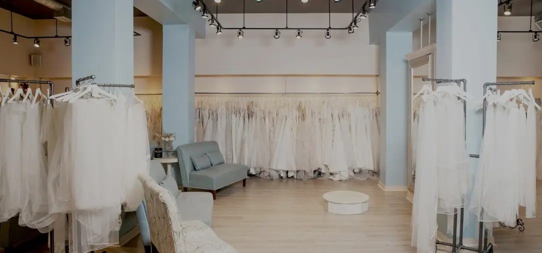 Showroom of Belle Amour Bridal Toledo Bridal Shop