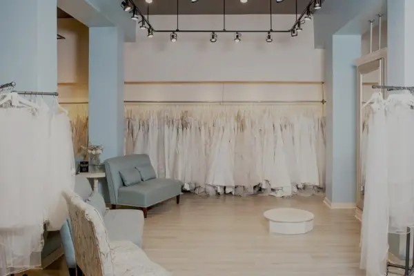 Showroom of Belle Amour Bridal Toledo Bridal Shop
